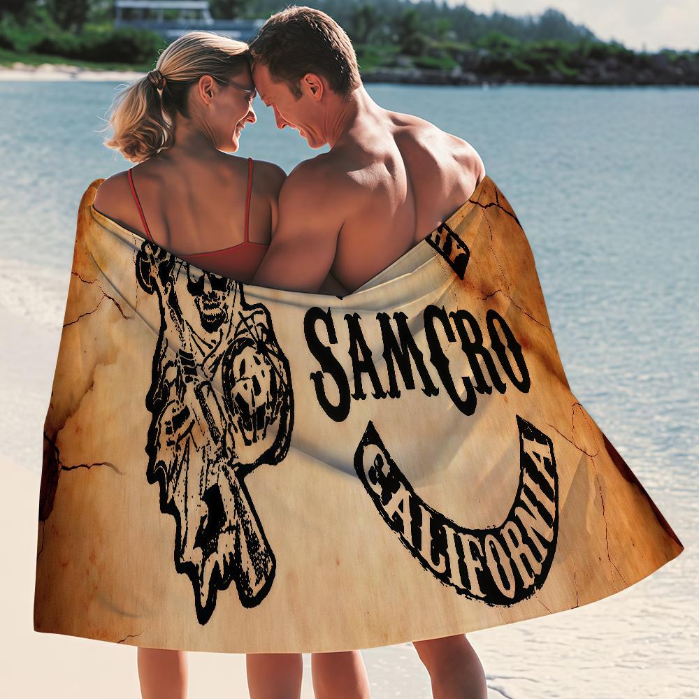 Movie S-Sons of A-Anarchy Towel Quick Drying Beach Towels Are Suitable For Swimming Pools Camping Yoga And The Gym