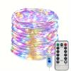 USB Fairy Light String 8 Lighting Modes Remote Control Operation Colorful Light String Perfect for Weddings, Bedrooms, Christmas Decorations