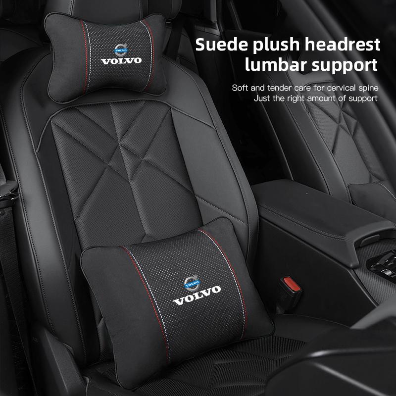 Car Headrest Neck Pillow Waist Pillow For Volvo V60 V40 XC90 S60 C30 XC60 V50 V70 S90 Olestar AWD XC40 Car Interior Accessories