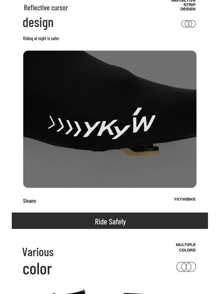 Shein Windproof Waterproof Bicycle Shoe Covers with YKK Zipper