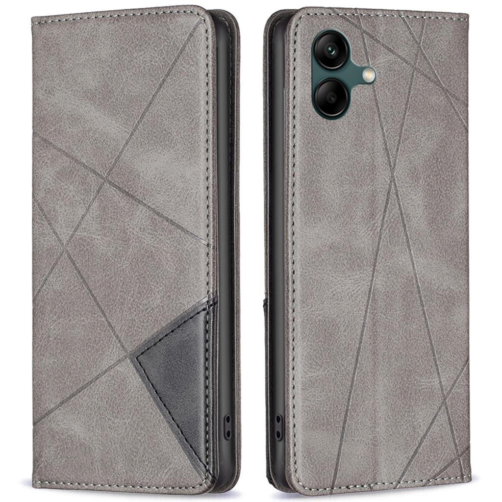 For Samsung Galaxy A06 4G Case Card Slots PU Leather Geometric Phone Cover