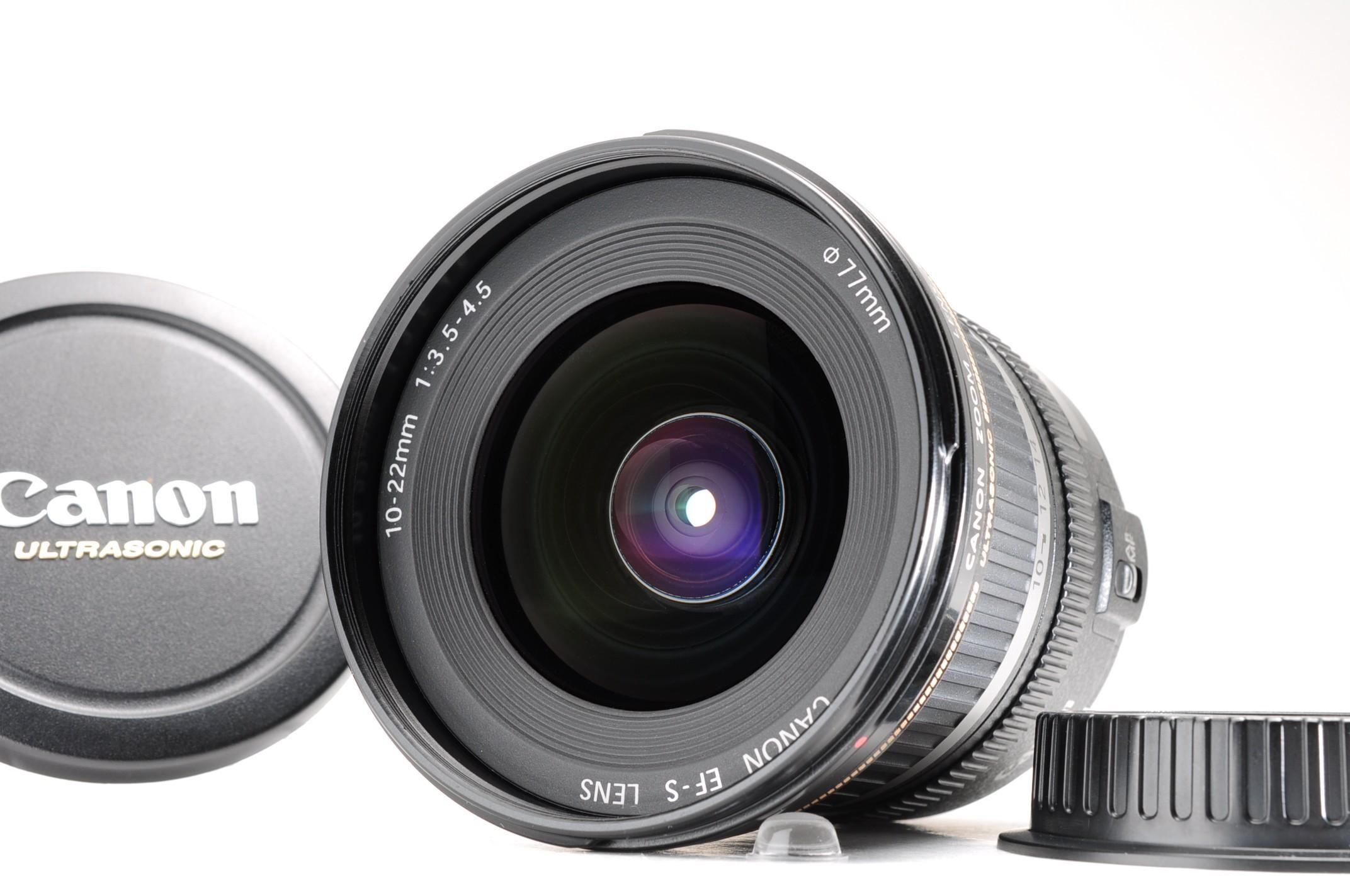 

[Used] Canon EF-S 10-22mm F/3.5-4.5 USM SLR Wide Angle Zoom Lens w/F.R CAP -Near Mint-