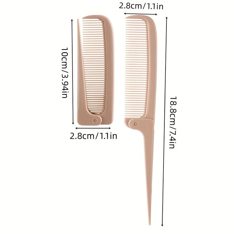 Portable Folding Comb Minimalist Anti-Static Travel Comb Pocket Comb for Outdoor and Home Use Hair Brushes