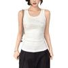 American Hot Diamond Letter Sleeveless I-shaped Vest for Women's Summer Outer Wear, Inner Backing, Slim and Thin Suspender Top