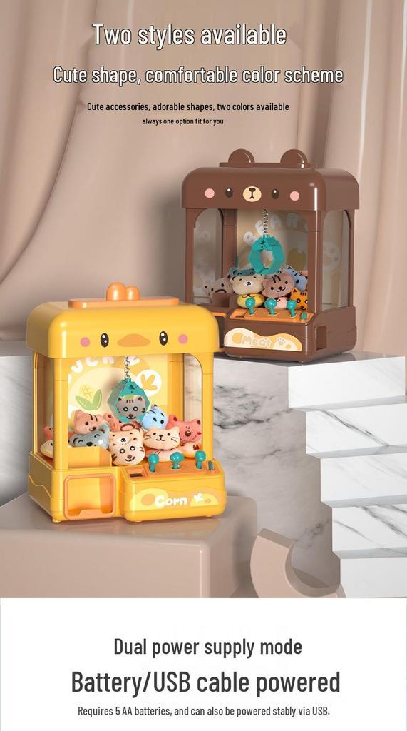 Cartoon Claw Machine Toy: Cute Companionship and Fun Game for Kids