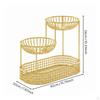 Fruit Basket Ventilated Design Strong LoadBearing Countertop Snack Holder for Living Room, Kitchen,