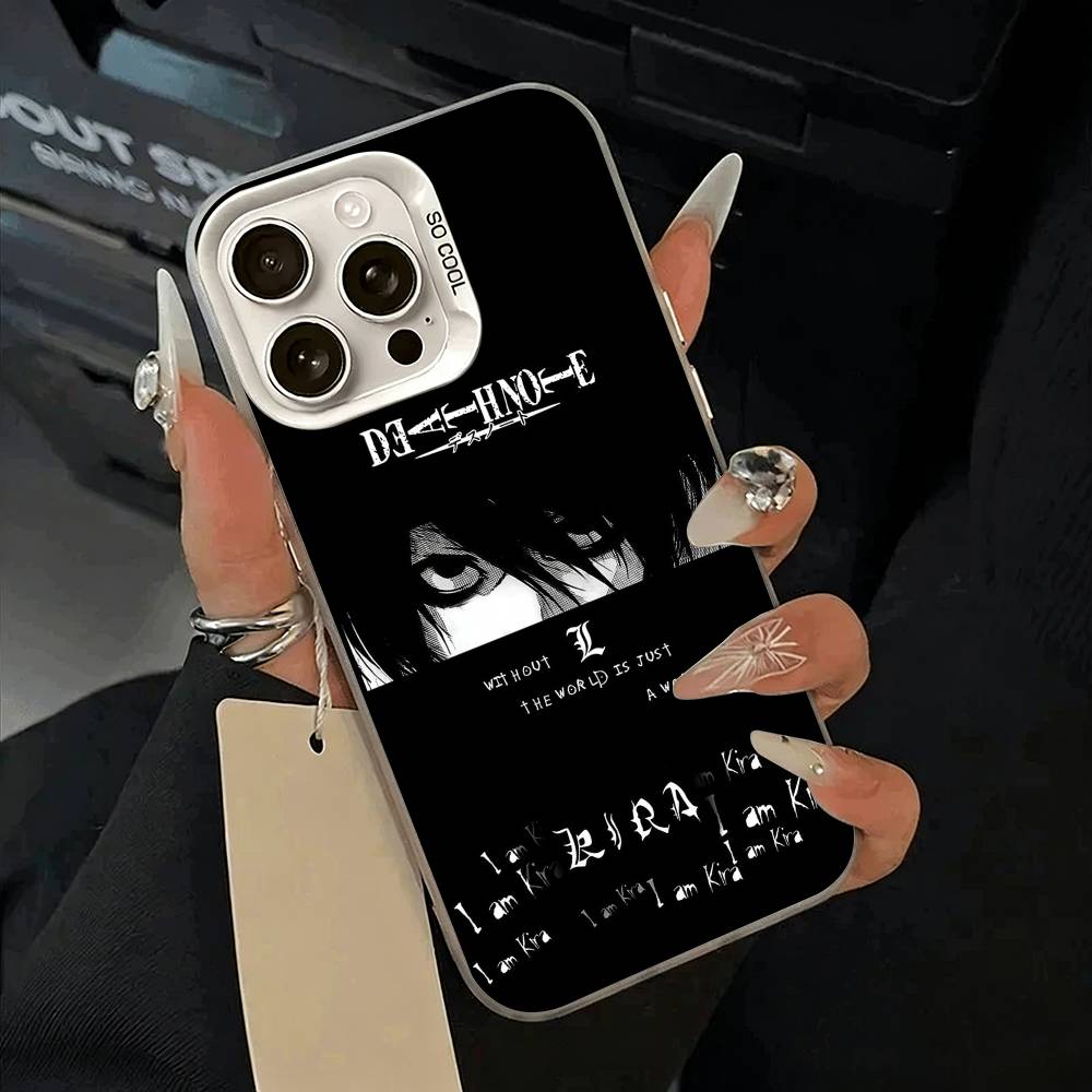 

D-Death -Note Лайт Ягами -L Чехол для телефона iPhone 11 12 13 14 15 16 Pro Max Plus белый Серебристый Чехол для телефона iPhone14Pro