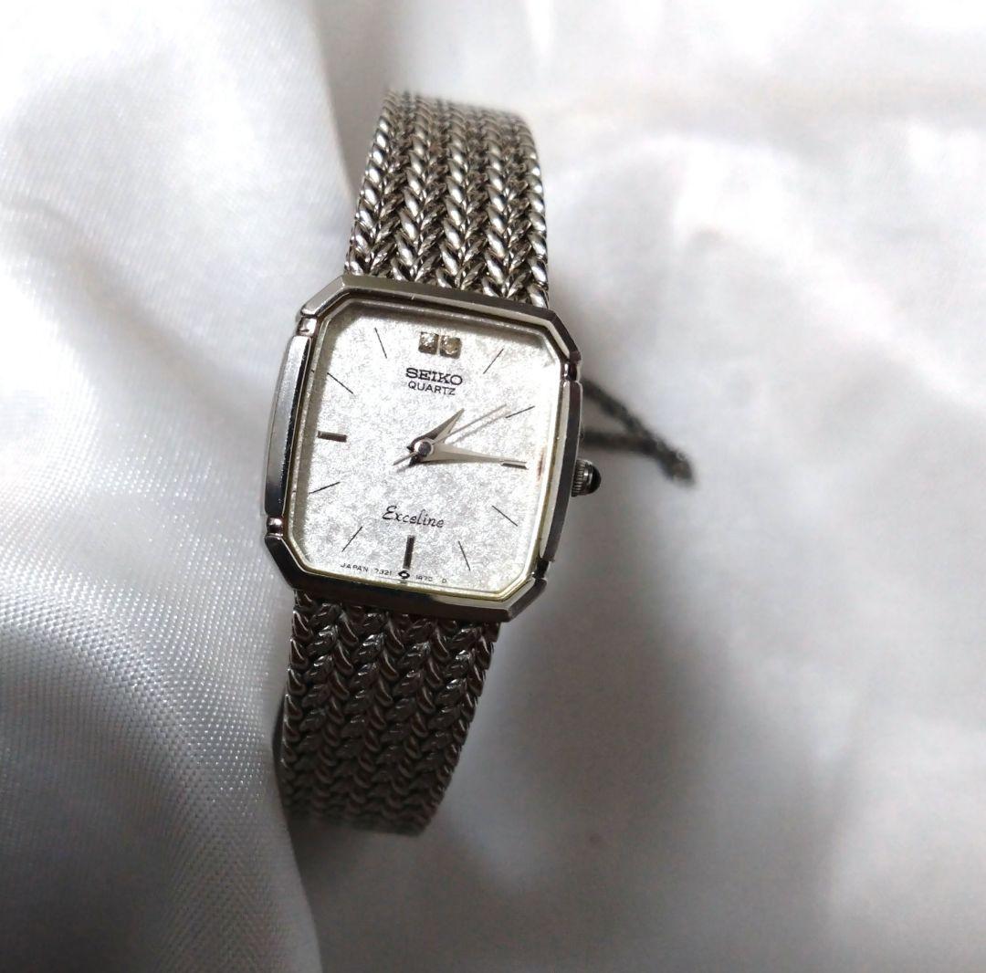 

[USED] Extremely rare SEIKO Exceline 2P diamond watch with battery