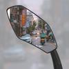 Bike Mirror Handlebar Mount Rearview Mirror Wide Angles Bicycles Rear View Mirror for Mountain Road Bike Easy To Install
