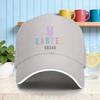 Easter Squad Bunny Graphic Baseball Cap Polyester Casual Sun Hat for Unisex Adults