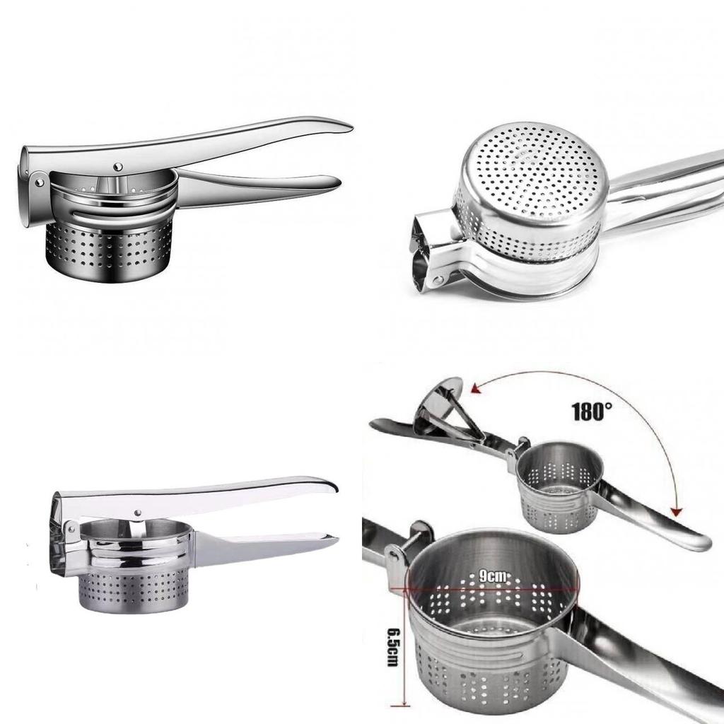 Steel Duty Heavy Potato Ricer Puree Masher Juicer Vegetable Fruit Maker Press