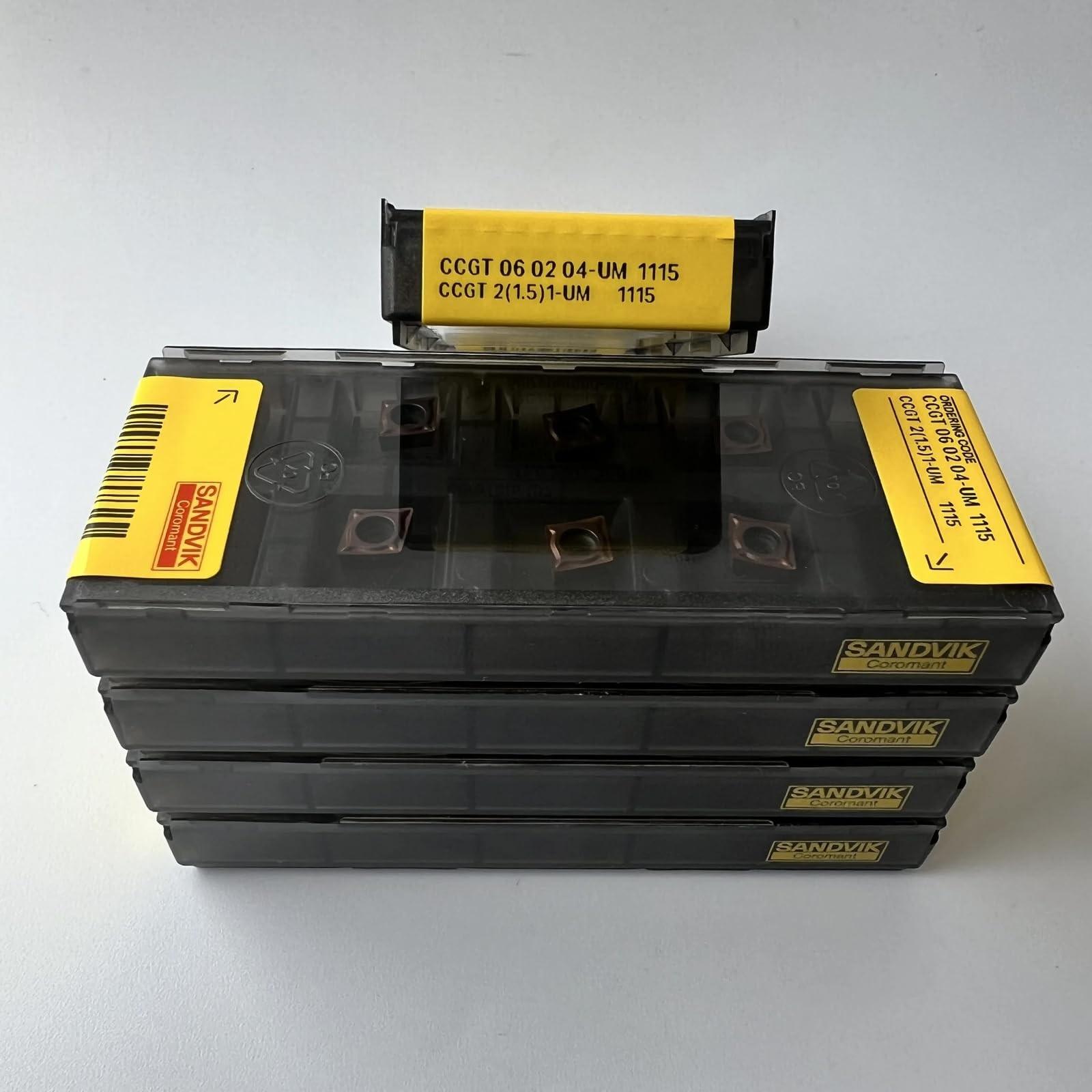 

Original Sandvik / CCGT060204-UM 1115 CNC lathe carbide blade tool 10 Pcs