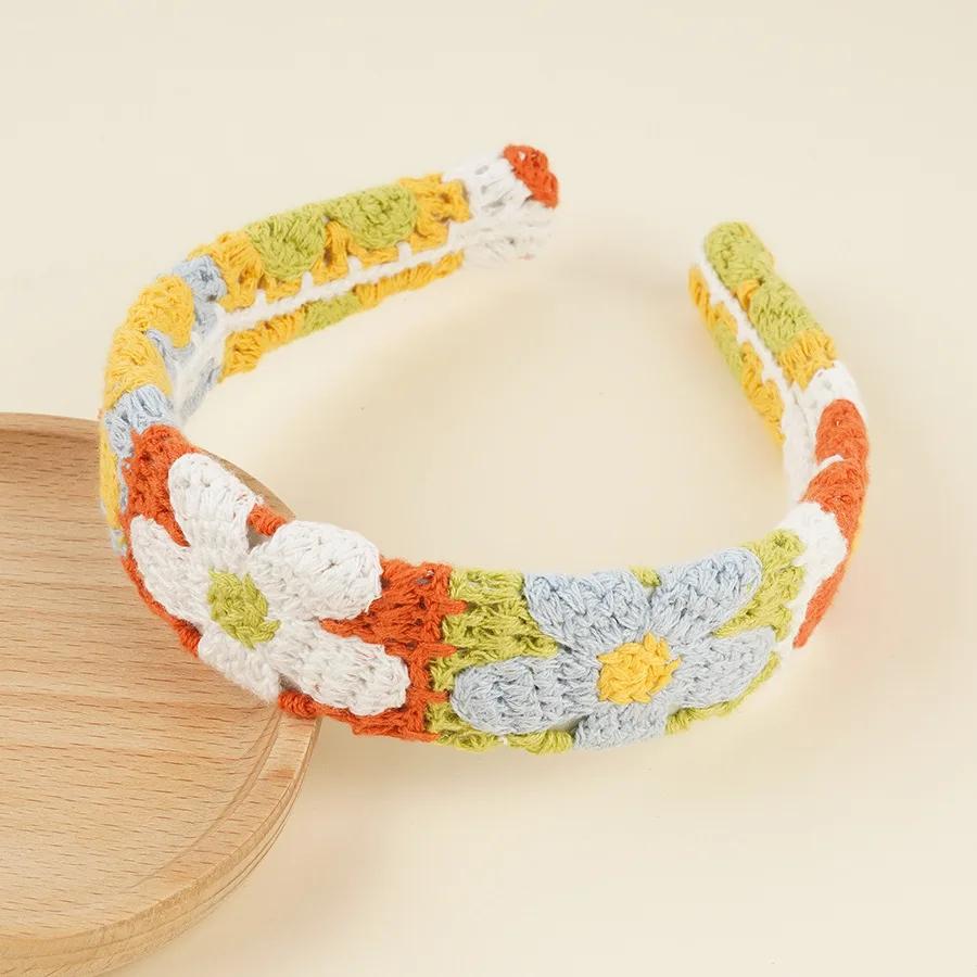 NEW Knitted Headband Bohemian Style Summer Seaside Vacation Handmade Head Band Hair Accessories for Women Girls