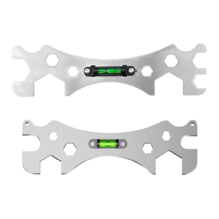Multifunctional Wrench Spanner Shower Faucet Installation Tool for Bathroom and Kitchen Use with Integrated Level