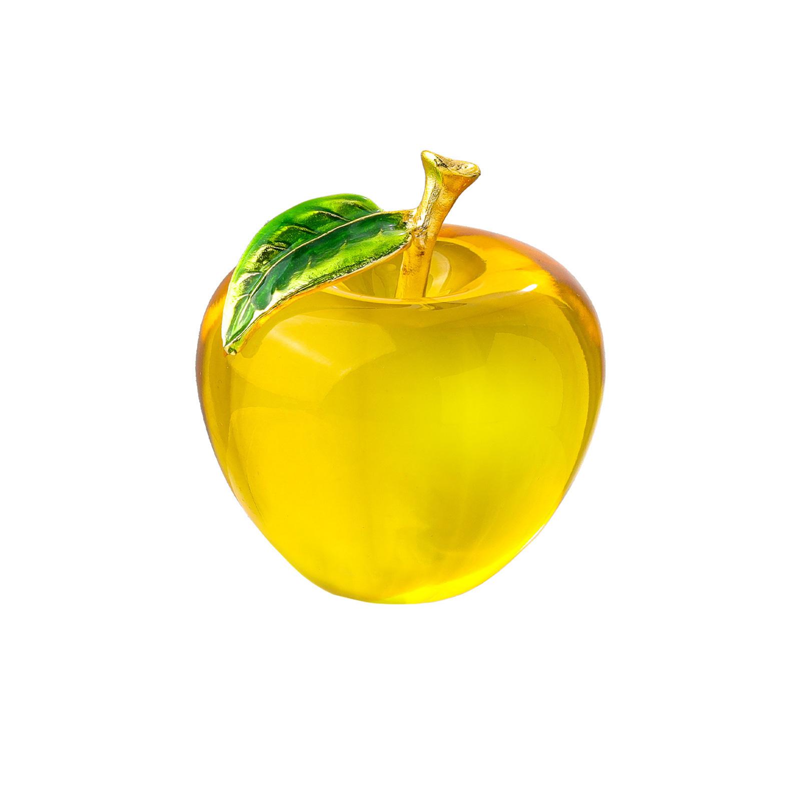 

Рождественская хрустальная скульптура Яблоко Декор Рождественская фестивальная атмосфера Праздничное украшение Поделки Хрусталь Автомобиль Домашний декор золотистый