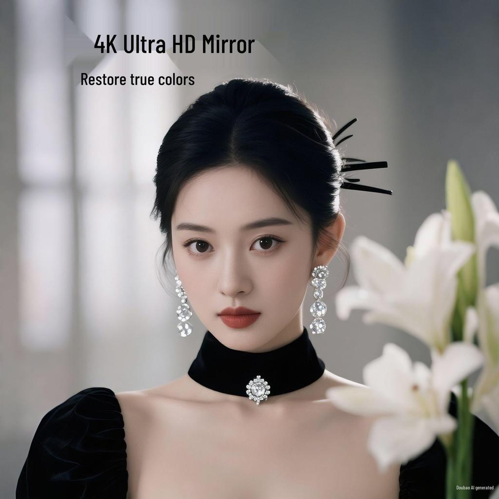 Ultra-Clear, Explosion-Proof Adjustable Full-Length Mirror for Dressing Rooms & Live Broadcasts
