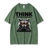 Think It's Not Illegal Yet Funny Raccoon Meme T ShirtUnisex Fashion Humor Short Sleeve T-shirts Casual O-Neck Cotton T-shirt