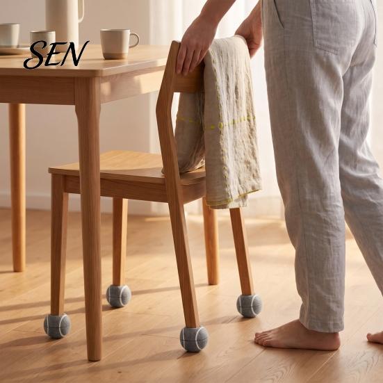 Furniture Floor Protectors Precut Tennis Balls for Chairs, Leg Felt Glides, Non Slip Table Home Hardwood Floors, Noise Scratches Reduction Elastic