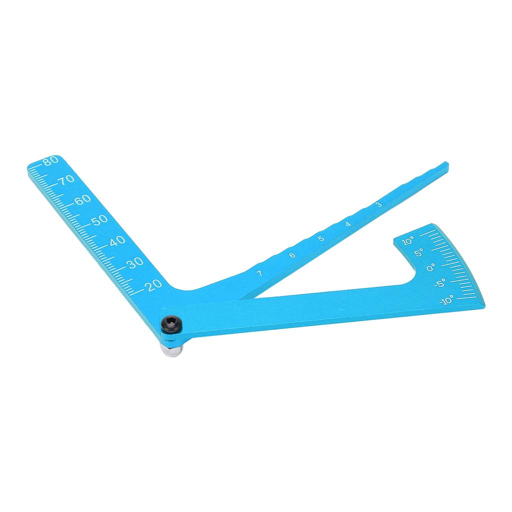 RC Adjustable Aluminium Measure Caliper Wheel Height Rim Camber Angle Ruler Tool UniversalBlue