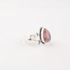 Black Rhodonite Gemstone 925 Sterling Silver Jewelry Handcrafted Statement Ring RR-57-28