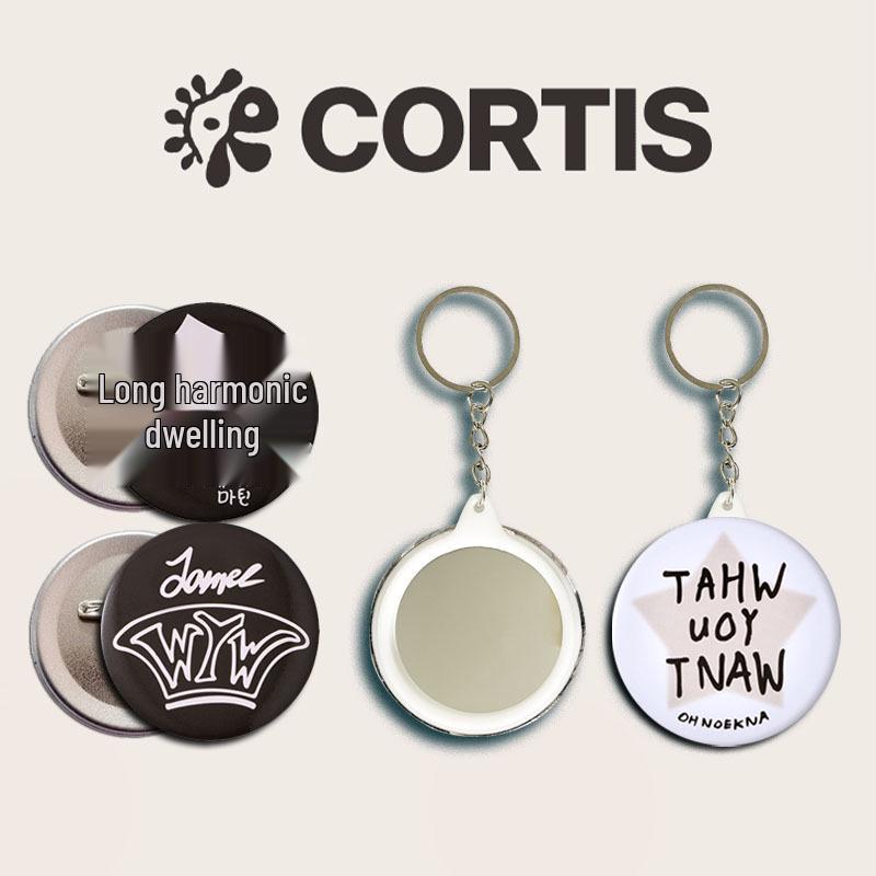 CORTIS Porte-clés Miroir Badge Pop-up Charme Articles de Fan