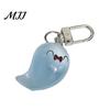 Glow Keychain Glow-in-the-dark Ghost Luminous Design Multiple Expressions Halloween Bag Hanging Ornament Accessory