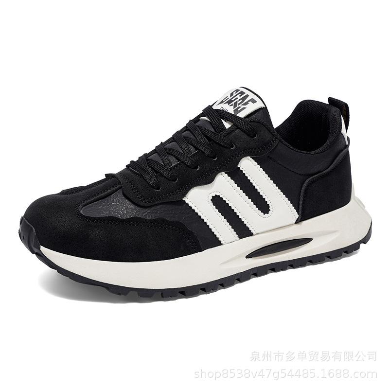 

Classic low-top sneakers lightweight soft-soled cushioning running shoes comfortable casual dad shoes 39 чёрный