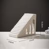 Creative Hollowed-out Buildings Resin Architecture Staircase Geometric Interlaced Staircase Archway Home Decoration Accessories