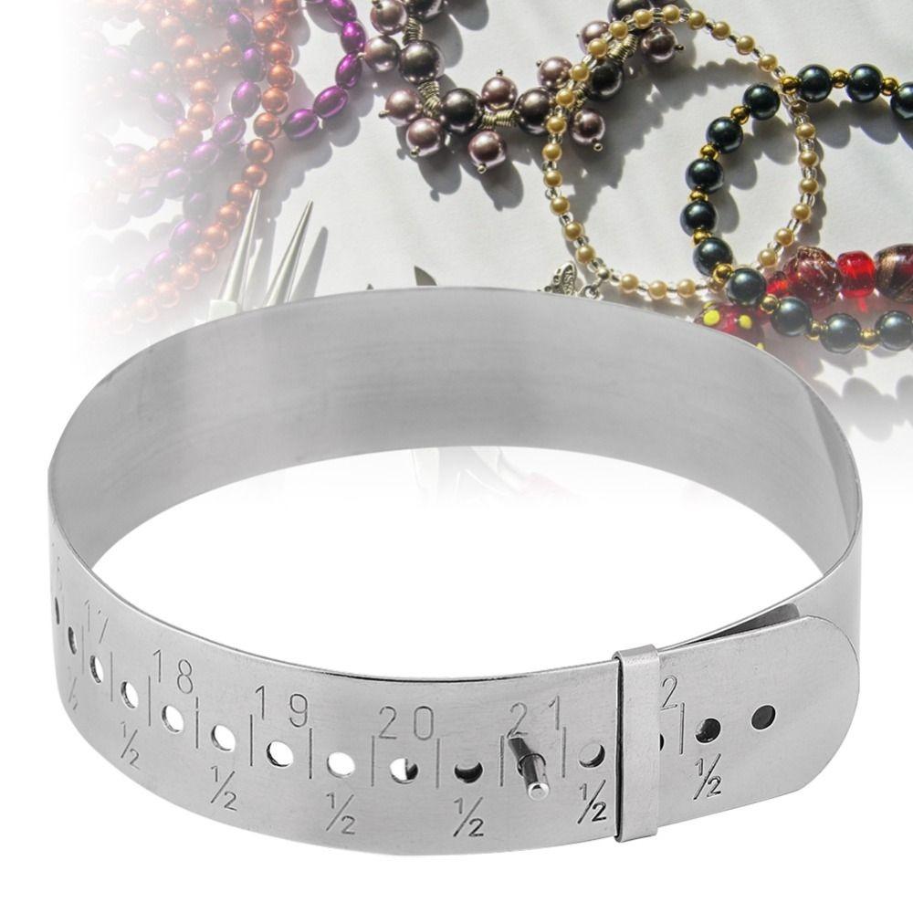 Adjustable Metal Slide Adjustable Bangle Gauge Stainless Steel Wrist Sizer  Bracelet Sizing