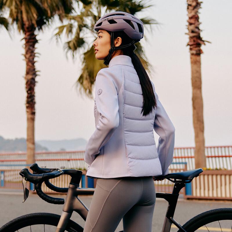 ERAIEY Damen Leichte Slim-Fit Stehkragen Daunenjacke