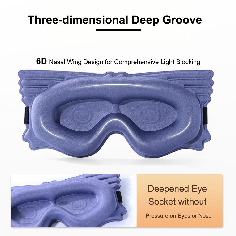 Adjustable 3D Mask Blindfold Eye Cover Eye Patch Women Men Soft Portable Blindfold Travel Eyepatch Sleeping Eye Mask Contoured