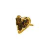 Light Luxury Heart-shaped Stone Ring Vintage Rhinestone Opening Ring Bohemian Ring  Women Men