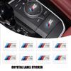 For BMW M X1 X3 For BMW Car Interior Products M label PVC Random Car Label Decorative Sticker E46 E36 F10 F30 E90 X3 F25 X5 E53 IX3 Z4 IX X4 X6