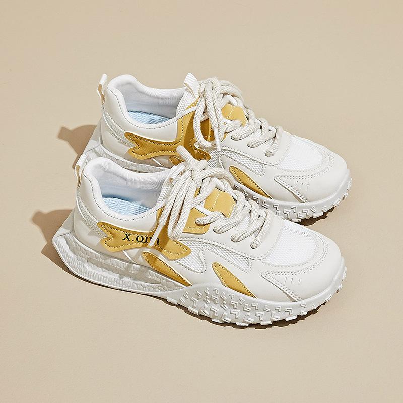 

Новые женские туфли для папы, летние, студенческие, спортивные, для бега, отдыха, сетчатые, дышащие 35