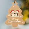 Cute Christmas Labels Kraft Paper Cartoon Holiday Tags Portable Hangable Decoration Cute Ornaments Set For Home Work