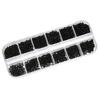 1200Pcs Self Tapping Screw Round Head   Silver Black Carbon Steel Fittings M1 M1.2 M1.4 M1.7(1200Pcs Silver Screw Set Box A Type )