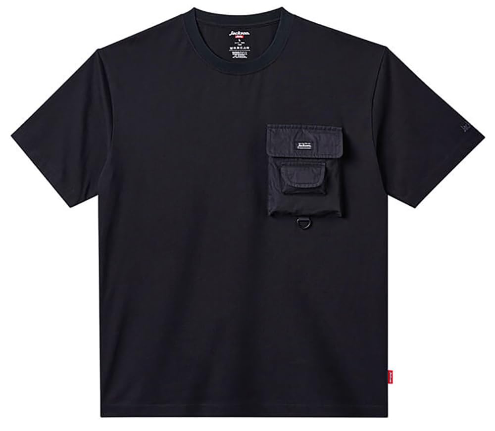 

Jackson D-Ring Pocket Half Sleeve Tee, Black, Size Small