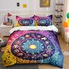 Zodiac-Themed Home Decor Set Soft Comfortable Duvet Cover Bedding Set Included 1*Duvet Cover & 2*Pillowcases, Gift