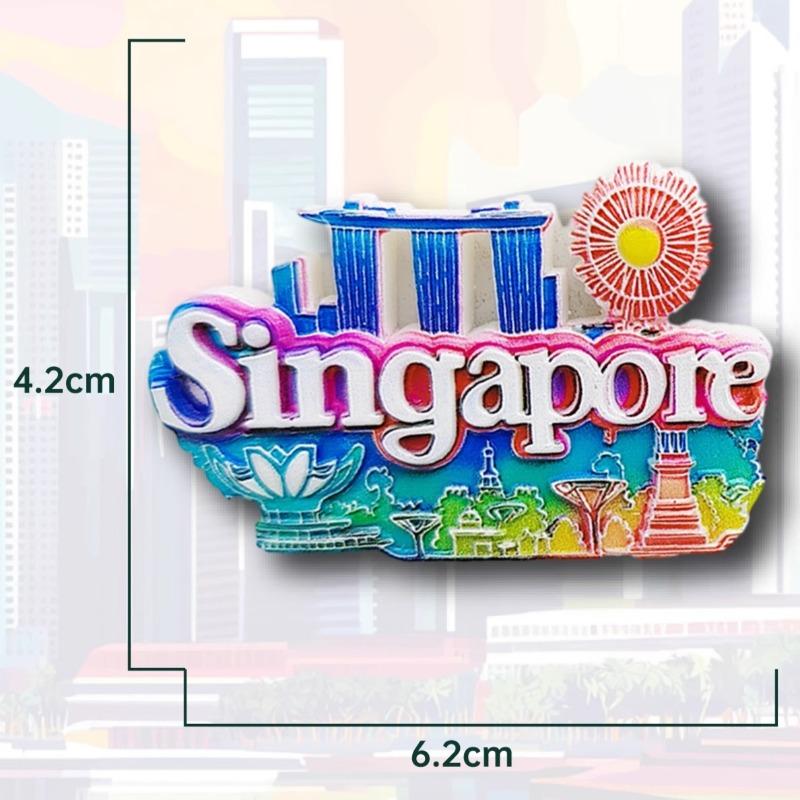 

Singapore Refrigerator Stickers Merlion Souvenirs Golden Sand Hotel Fridge Magnets Home Decoration Wedding Gifts