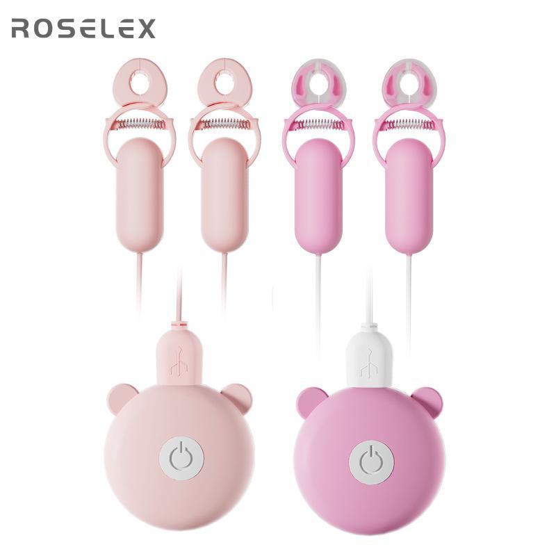 Roselex Nipple Clamp & Breast Massage Vibrating Egg Stimulator