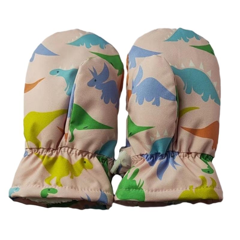 Cartoon-Handschuhe für Kinder Jungen Winter Outdoor-Sport Straßenfahrrad Ausrüstung Winddicht Verdickt Skihandschuhe für den Winter