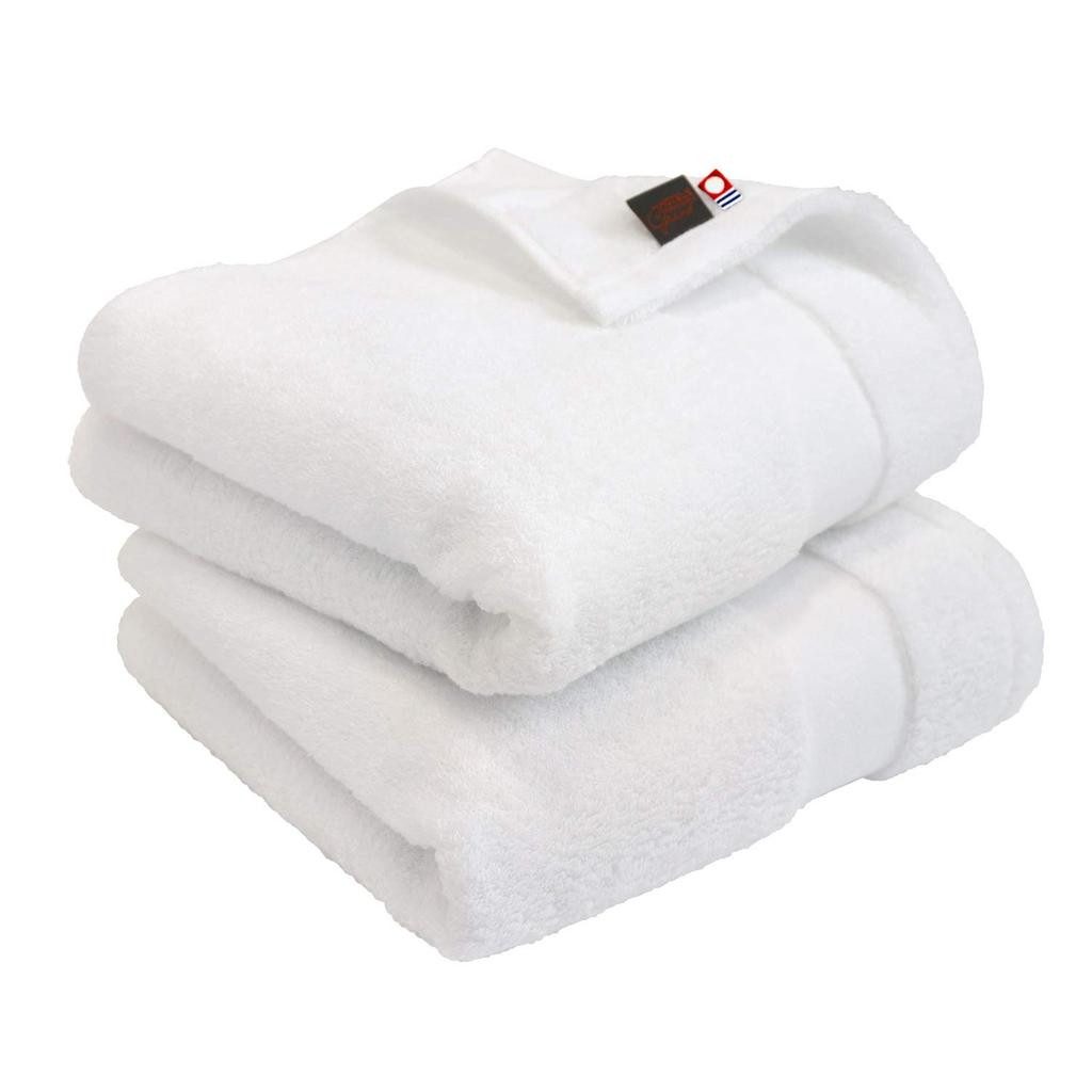 Imabari Certified Mini Bath Set of Approximately 45 x 100 Made in Premium Staple Instant Towels, hiorie, Hotel's Grand, 2, cm, Off-White, Japan,