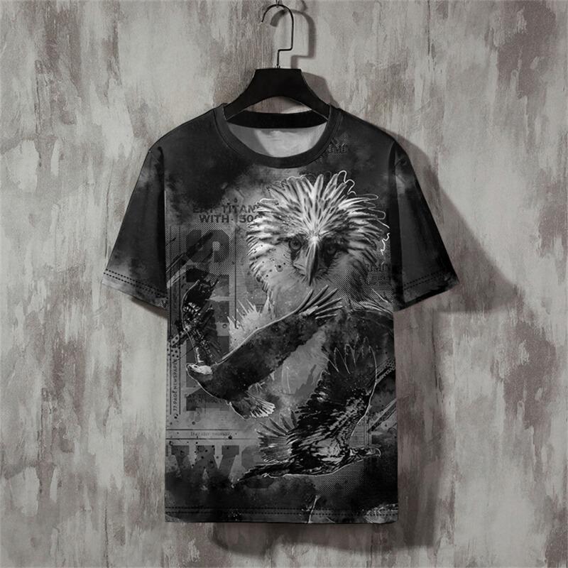 Fashion Men's T-shirt  3d Line Printed Men'S Clothing Street Designer Short Sleeved Oversized Top Tees Daily Casual Sportswear
