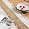 Rustic Table Runner Macrame Table Runner Cotton Desk Decoration for Holiday Party Farmhouse Wedding 180x30cm Coffee