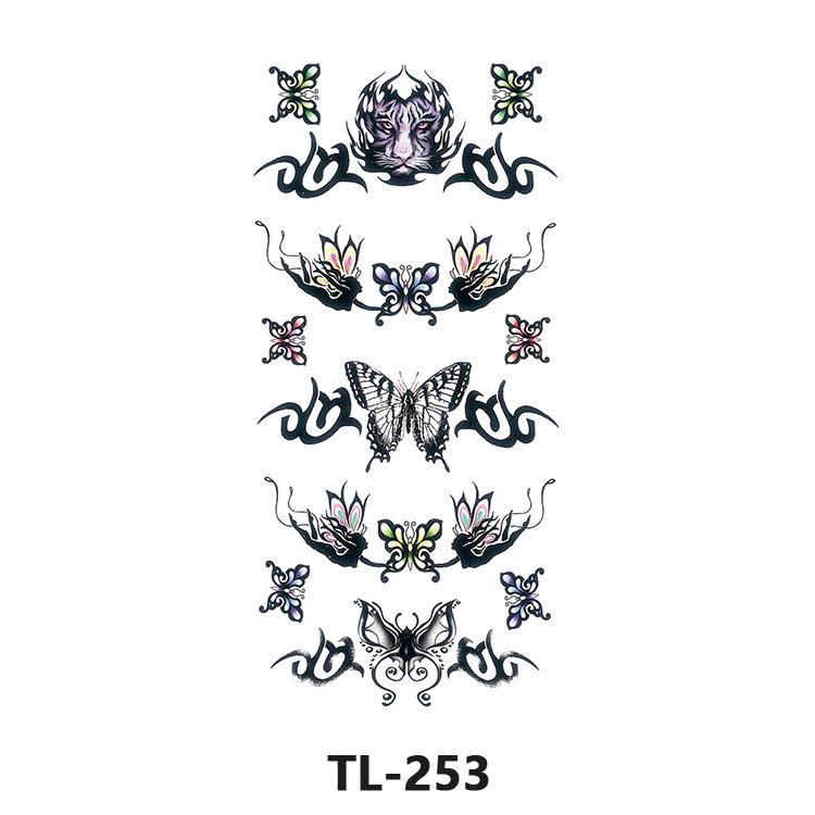 Unicorn & Flower Waterproof Sweatproof Tattoo Stickers - Internet Celebrity Style 19X9CM