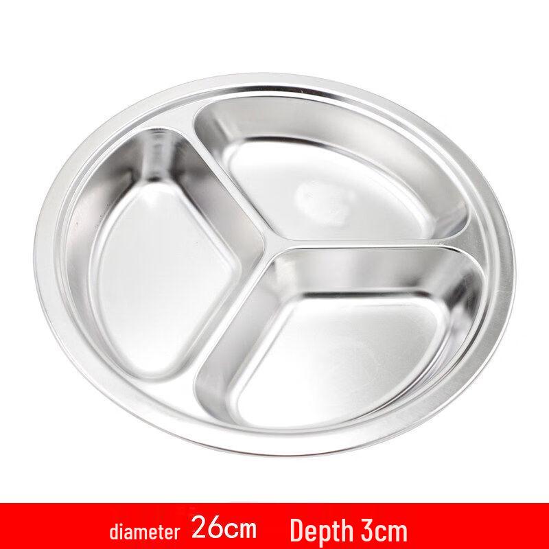 Stainless Steel Divided Meal Tray