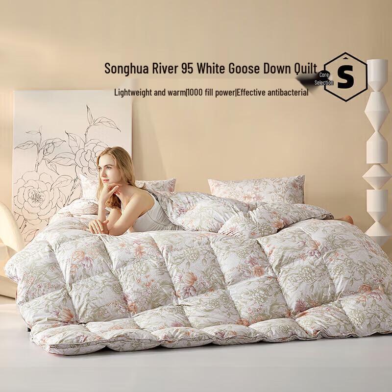 Mercury Home Textiles 95% White Goose Down Winter Duvet