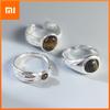925 Sterling Zilveren Ringen Voor Vrouwen Geometrische Fijne Sieraden Vinger Verstelbaar Eenvoudige Bruine Steen Ring Voor Feest Verjaardagscadeau
