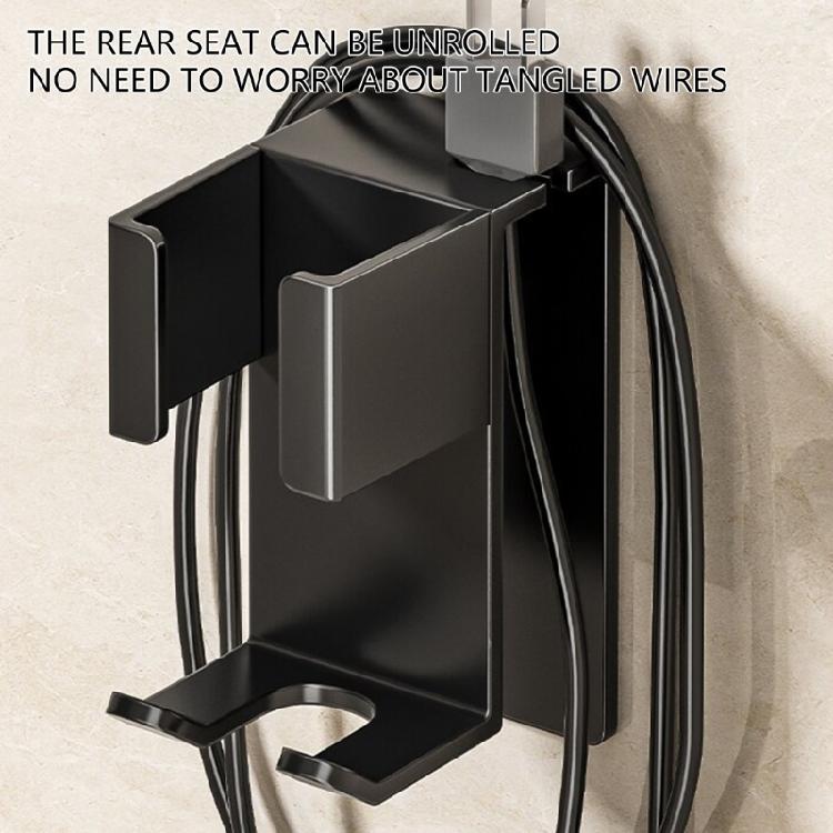 Practical Stainless Steel Styling Tool Rack Bathroom Wall Storage Shelf For Hot Curling Wands And Hair Dryers