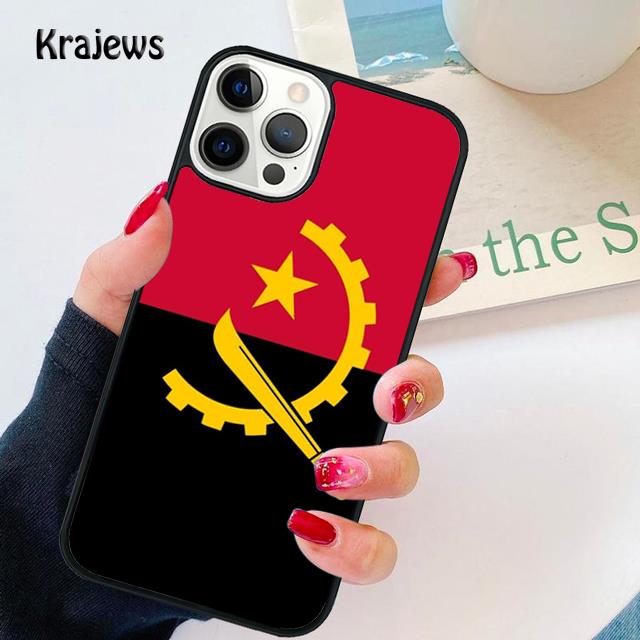 Angola Flag Soft Phone Case For iPhone 14 XR X XS Max 5S 6S 7 8 Plus SE 2020 11 12 13 Pro Max Mini Phone Cover